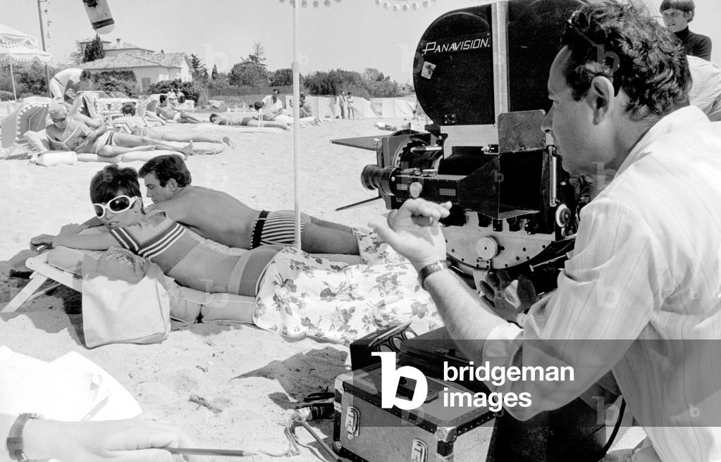 Audrey Hepburn With Albert Finney on Set of Film 
