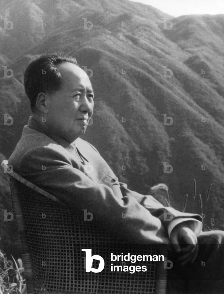 Mao Zedong (1893-1976) Leader of Chinese Communist Party President of Popular China 1949-1959 and 1968-1976 (b/w photo)