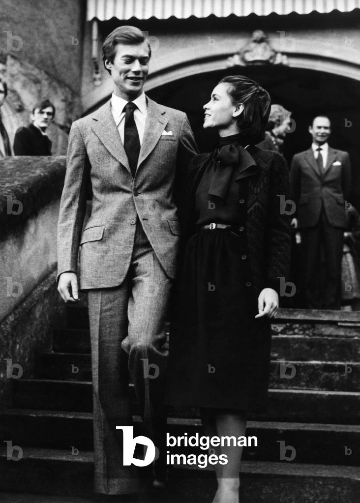 Engagement of Henri, Grand Duke of Luxembourg and Maria Teresa de Mestre at Berg Castle, November 13, 1980 (photo)