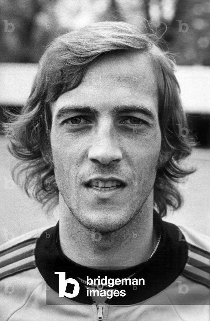 Dutch Team Member Johan Neeskens at 1978 World Football Championships in Argentina May 17, 1978 (b/w photo)