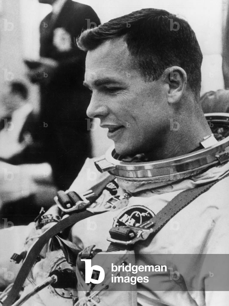Astronaut David Scott One of Three Cosmonauts Members of Apollo's Crew 9 December 28, 1968 (b/w photo)