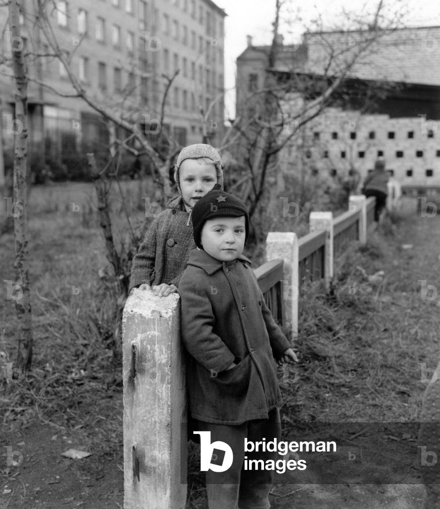 Children in Leningrad, Ussr, 1967 (b/w photo)