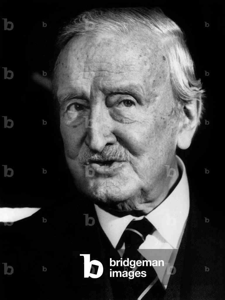 Hermann Josef Abs (1901-1994) German Banker, President of Deutsche Bank (1957-1967) here on December 8, 1983 (b/w photo)