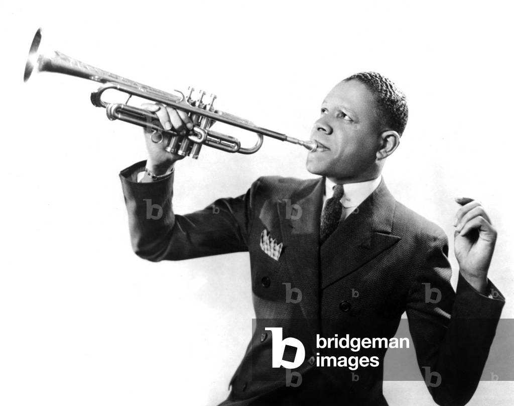 Jazz Trumpet Player Red Allen (1908-1967), in The 30'S (b/w photo)