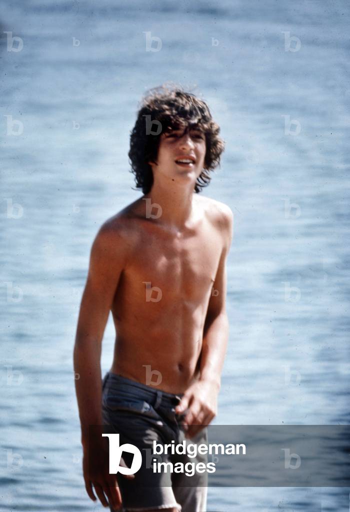 John John Kennedy ( Son of Johnkennedy and Jackiekennedy ) during Holidays in Hyannis Port (Massachusetts) June 1977 (photo)