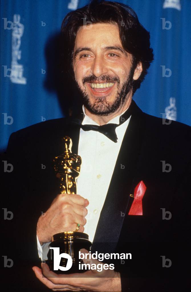 Al Pacino Receiving Best Actor Academy Award For Film Scent of A Woman (1992) 1993 (photo)