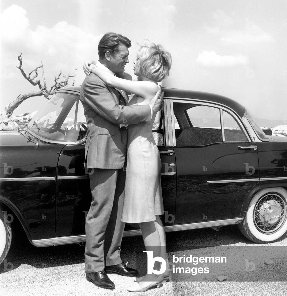 Fantomas De Andrehunebelle Avec Mylene Demongeot Et Jean Marais Le 15 Aout 1964 (b/w photo)