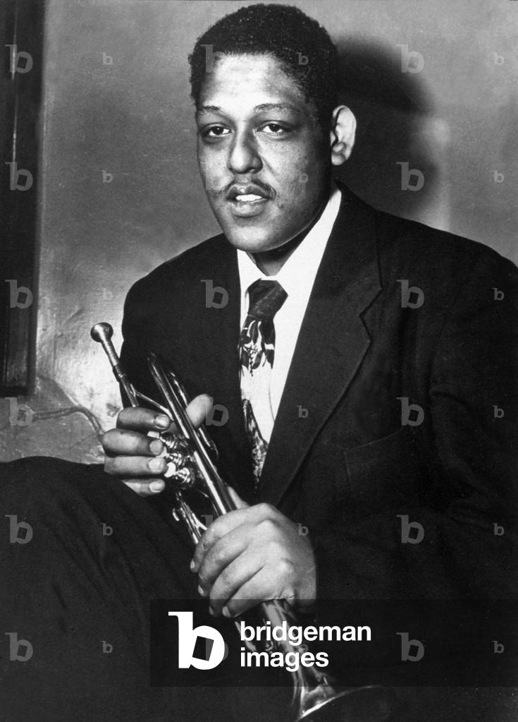 Trumpet Player Jazz Fats Navarro (1923-1950) C. 1946 (b/w photo)