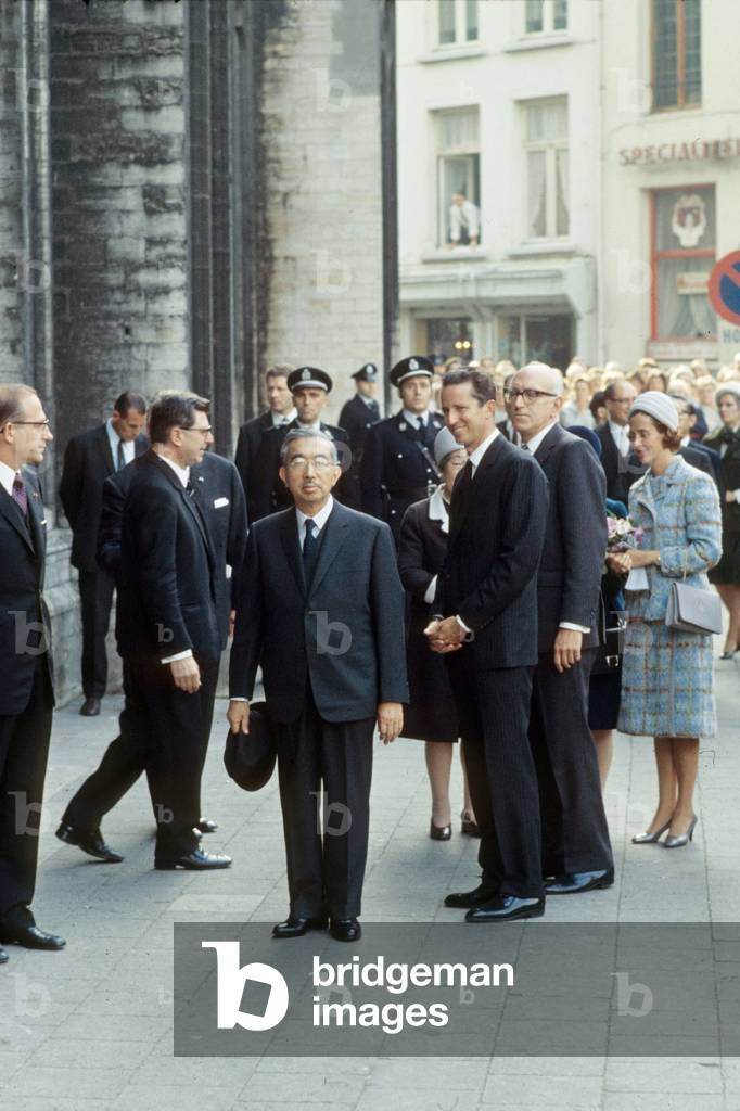 Japanese Emperor Hiro Hito in Belgium With Queen Fabiola and King Baudouin 1St of Belgium on October 1St, 1971 (photo)