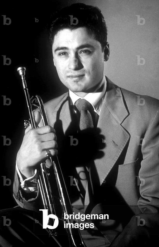 Milton Michael Rajonsky Aka Shorty Rogers (1924-1994) American Jazz Trumpet Player C. 1950 (b/w photo)