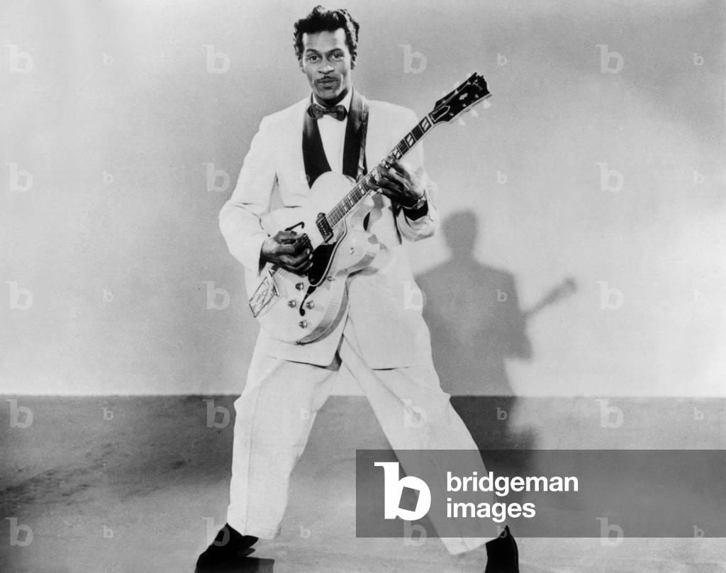 Chuck Berry, 1954 (b/w photo)