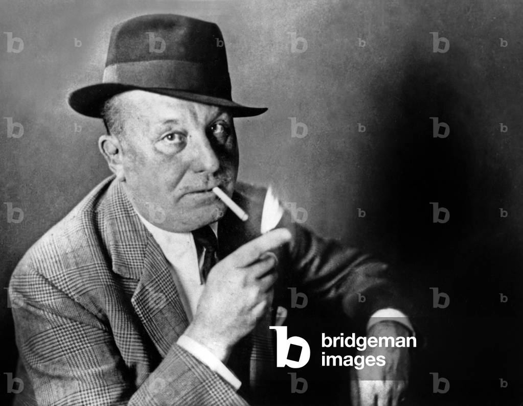 Peter Cheyney (1896 1951) British Writer Here Lighting A Cigarette June 24, 1968 (b/w photo)