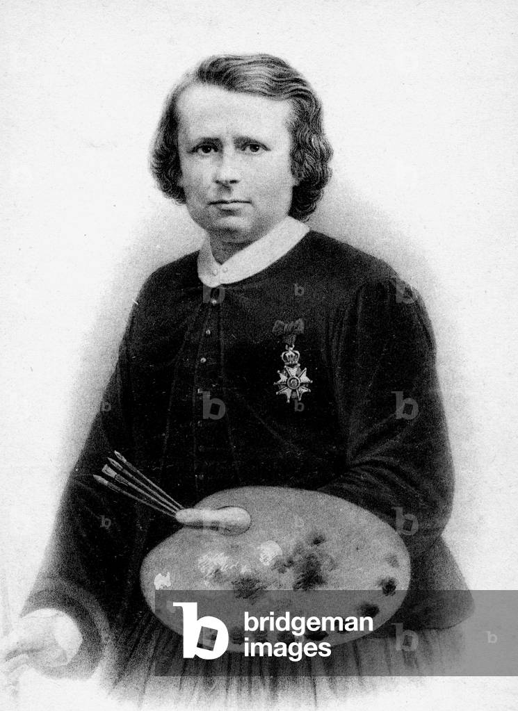 Bonheur (Marie Rosalie, Dite Rosa) 1822 1899 Woman Painter (b/w photo)