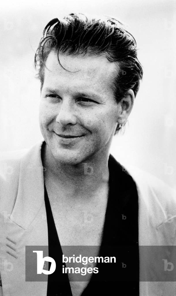 Mickey Rourke C. 1987 (b/w photo)