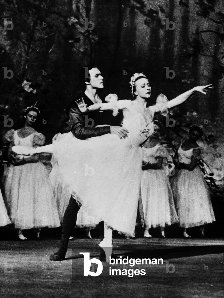 Russian Dancer Galina Oulanova in Ballet Giselle, Image From Film 