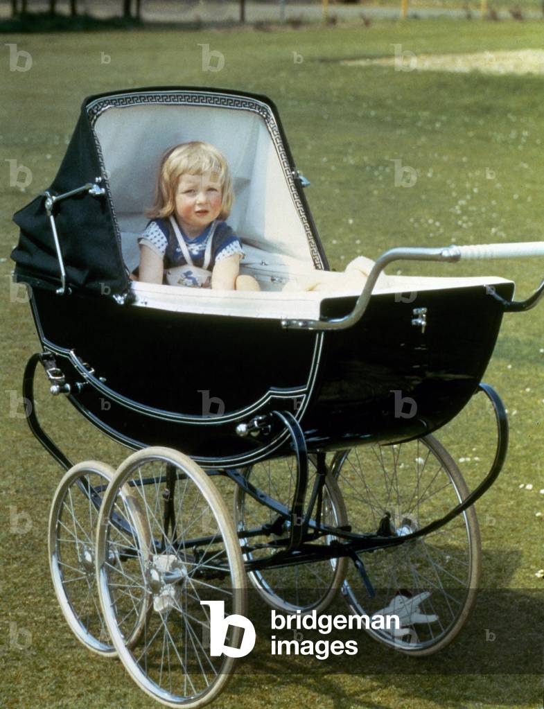 Diana Spencer (1961-1997), Future Princess of Wales When Child in her Pram, C. 1962 (photo)