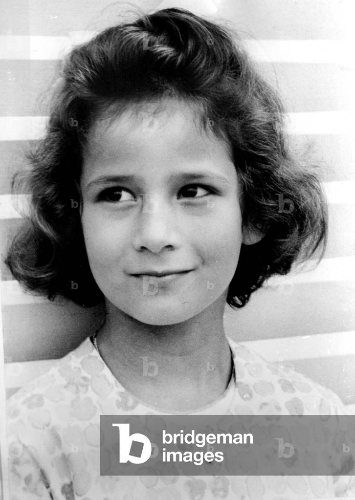 Princess Marie-Esmeralda of Belgium (daughter LeopoldIII of Belgium and Liliane-of-Rethy, and half-sister of Baudouin1st, born in 1956) a few days before her 5th birthday September 28, 1961