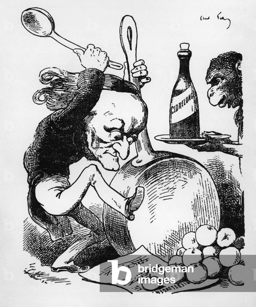 Richard Wagner (1813-1883) German composer, caricature by Gill, 1876