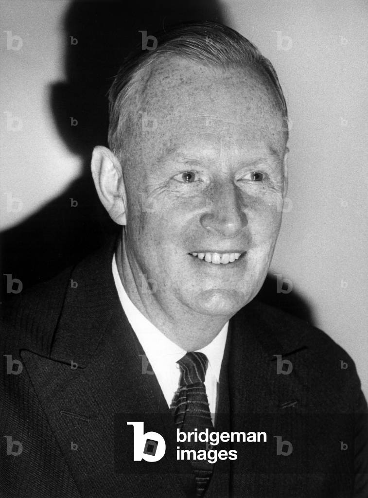 Sir Patrick Reilly new English ambassador to Paris here at the Ministry of Foreign Affairs at Whitehall in London, 26 November 1964