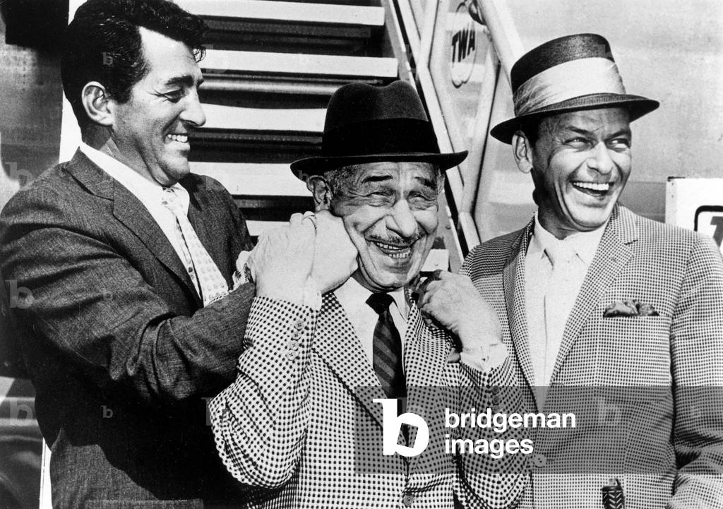 Dean Martin, Mike Romanoff and Frank Sinatra in 1961