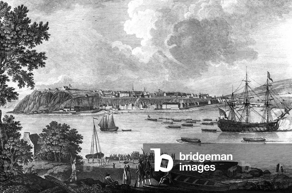 View of Point Levy, in Quebec (Canada), engraving, 1761