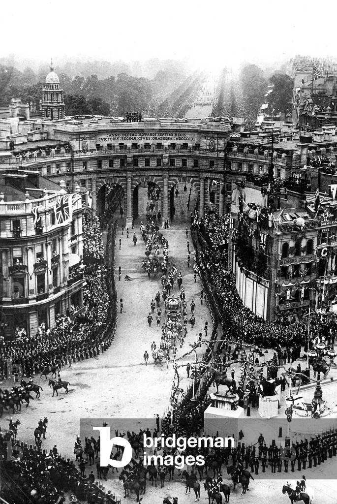 Procession for coronation of King  George V of England and Queen Mary of Teck June 22, 1911, London