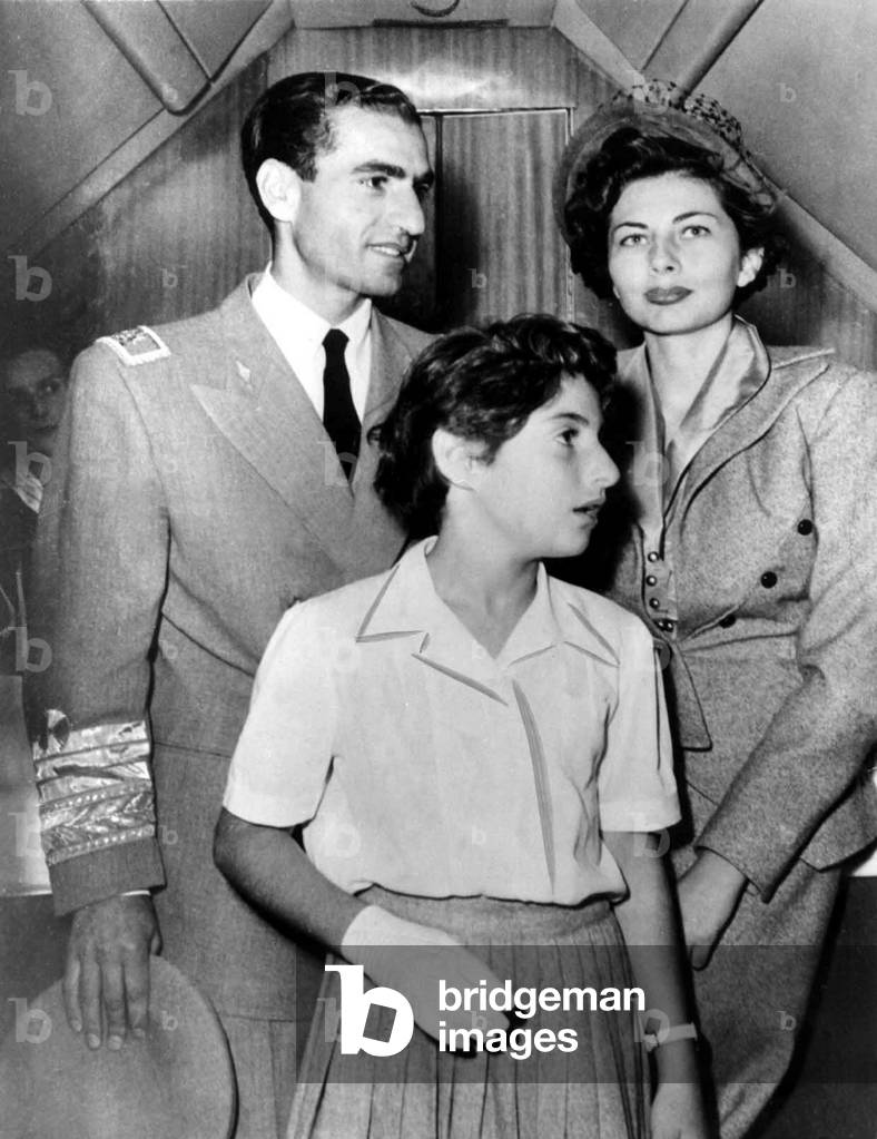 Chah of Iran Mohammad Reza Pahlavi with his 2nd wife Soraya (born Soraya Esfandiari Bakhtiari) 1951