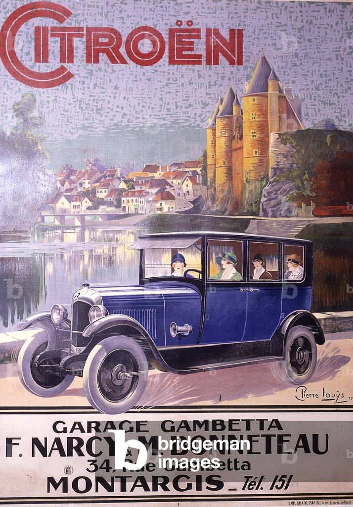 Advert for Citroen car in 1920-1930