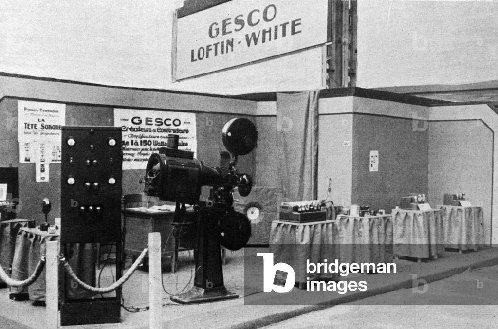 Stand of Gesco company, foire de Paris, 1931