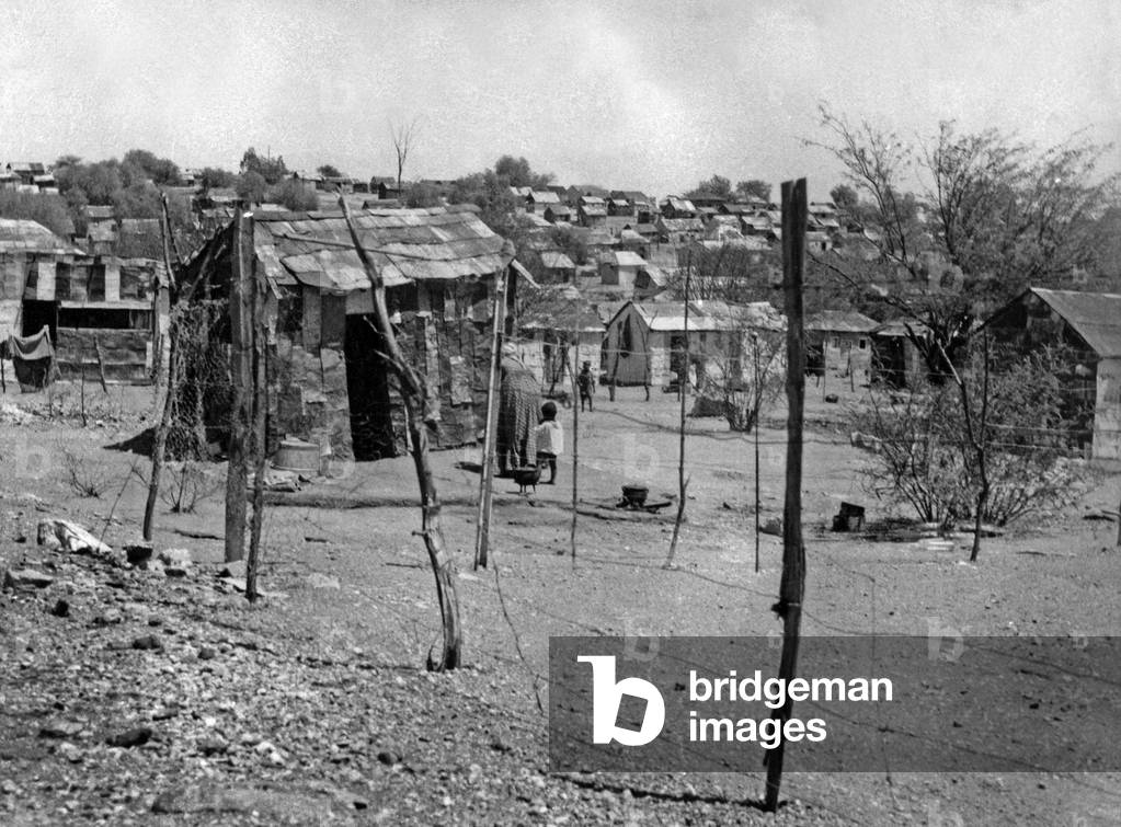 Poor area in Windhoek, Namibia, 50's