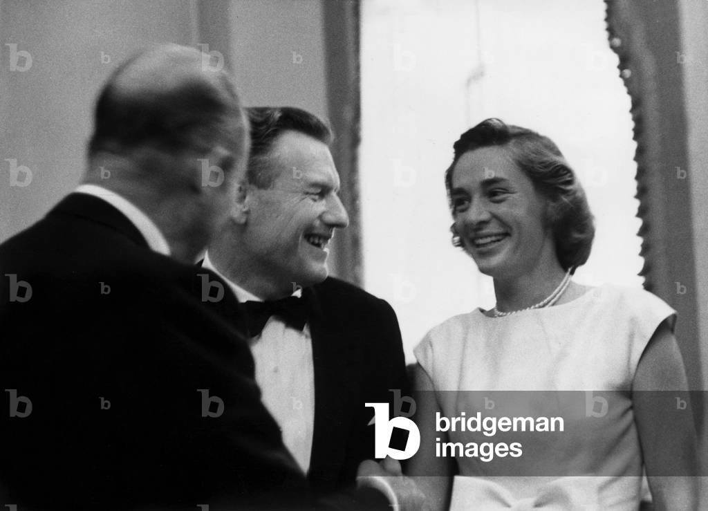 Governor of New York Nelson Rockefeller and his new wife Margaretta 