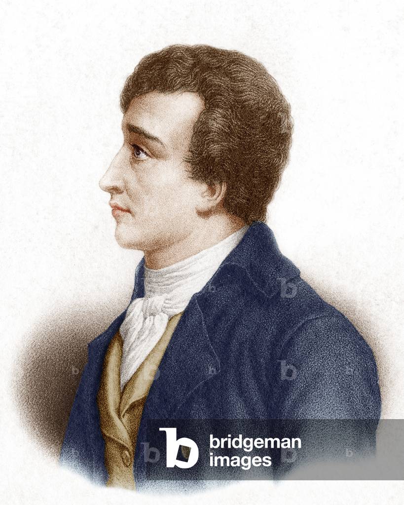 Joseph Rouget de l'Isle (1760-1836) French composer of French hymn the Marseillaise, engraving