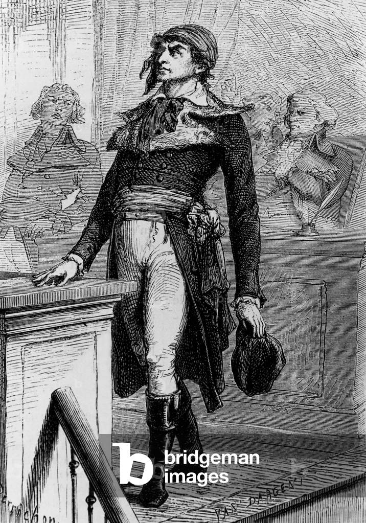 Jean Paul Marat (1743-1793) French politician during French Revolution also physician, journalist (paper 