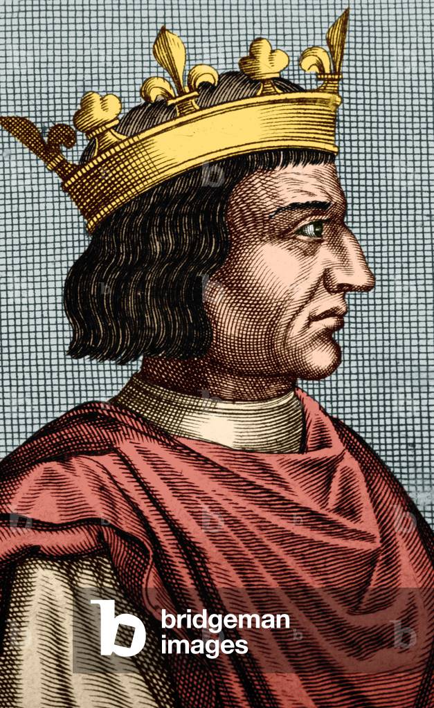 Charles VII (1403-1461), French King  in 1422-1461, engraving