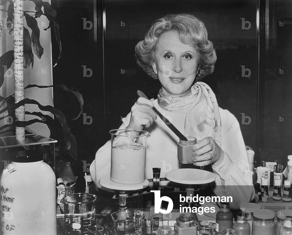 Estee Lauder, founder of fragrances and cosmetics company, c.1965 (b/w photo)