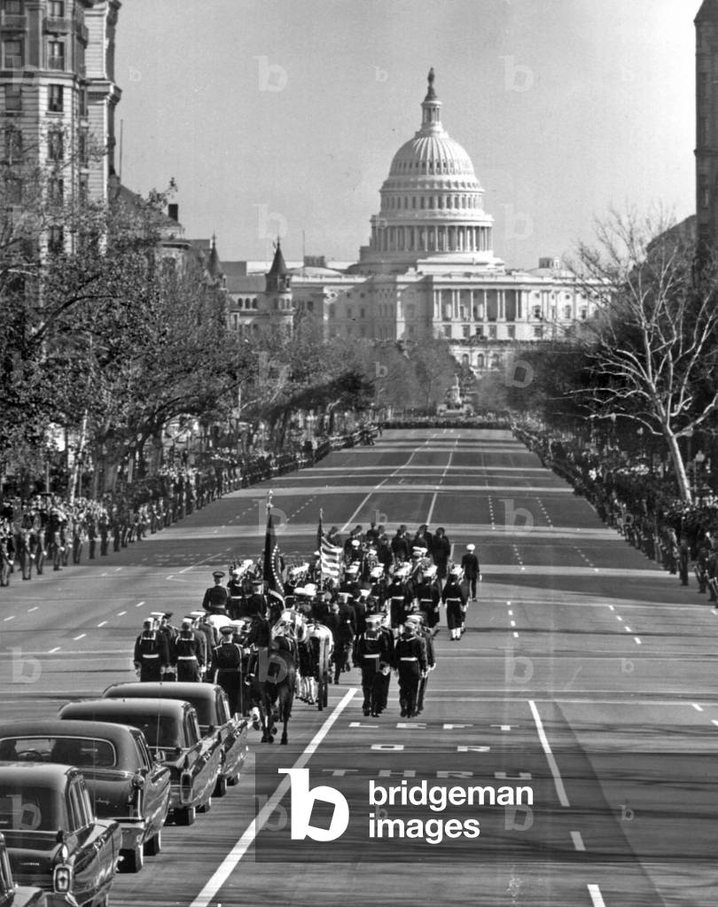 Funeral of American President John Fitzgerald Kennedy in Washington on November 25, 1963