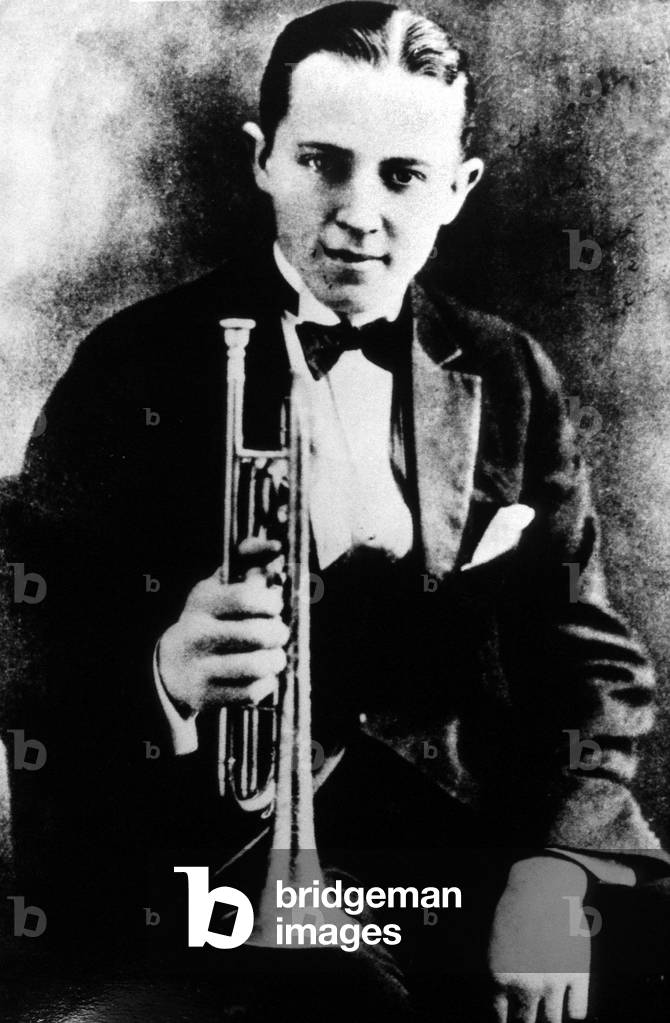 Leon Bismark Beiderbecke aka Bix Beiderbecke (1903-1931) American jazz cornetist, jazz pianist, member of Wolverines band 1924