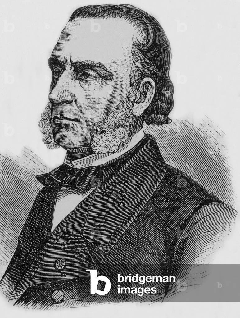 Armand Trousseau (1801-1867) French doctor, one of the 1st to use tracheotomy, engraving