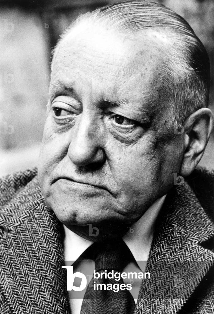 Alejo Carpentier (1904-1980) cuban novelist who has just received Medicis prize 1979