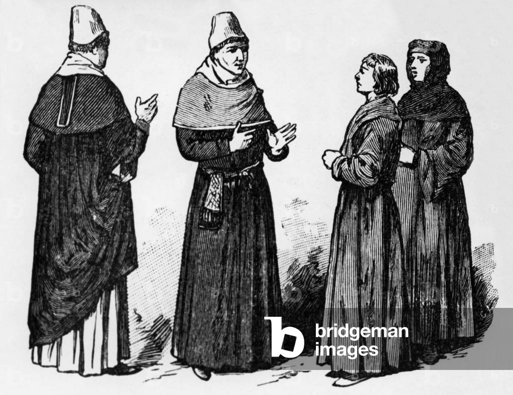 Teachers and students of the University of Paris in the 13th century