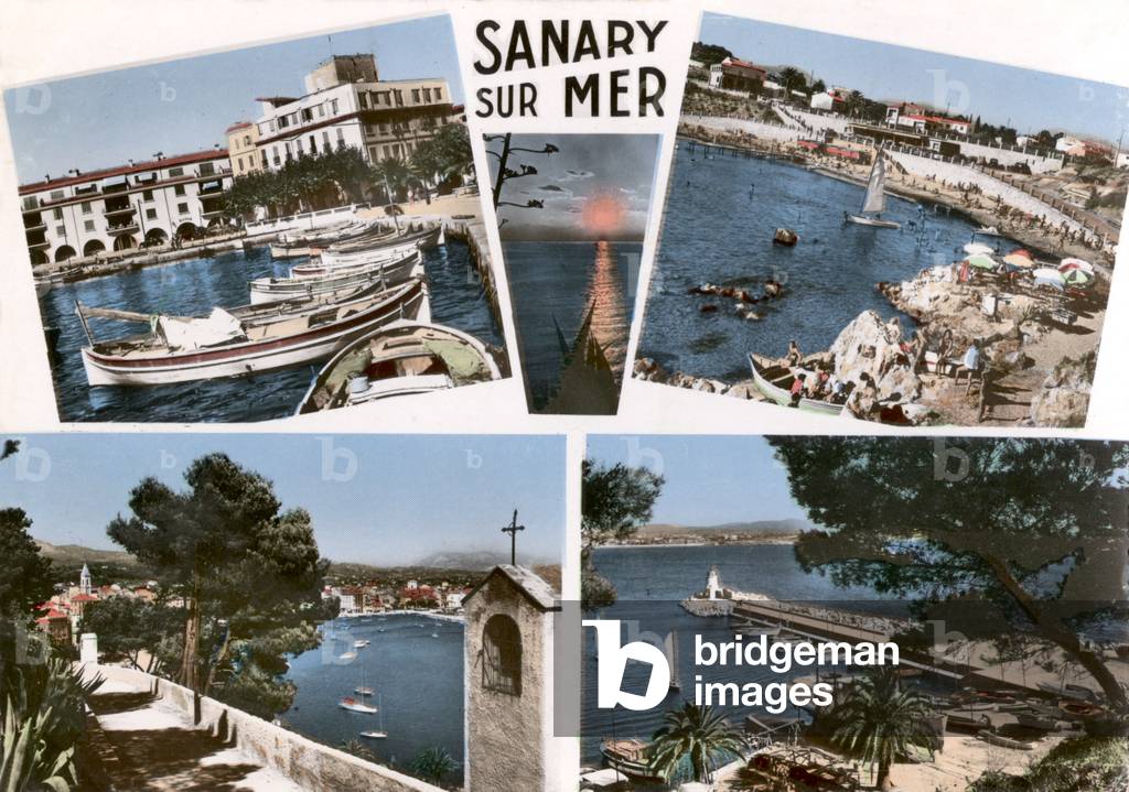 View of Sanary on the sea (Var) Postcard