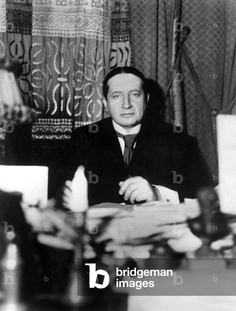 Georges Mandel (1885-1944) French politican and resistant c; 1935 photo by Henri Manuel