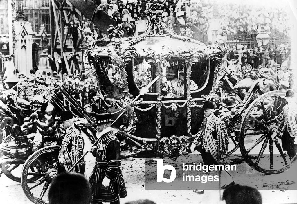 Coronation of King  George V of England and Queen Mary of Teck June 22, 1911, London
