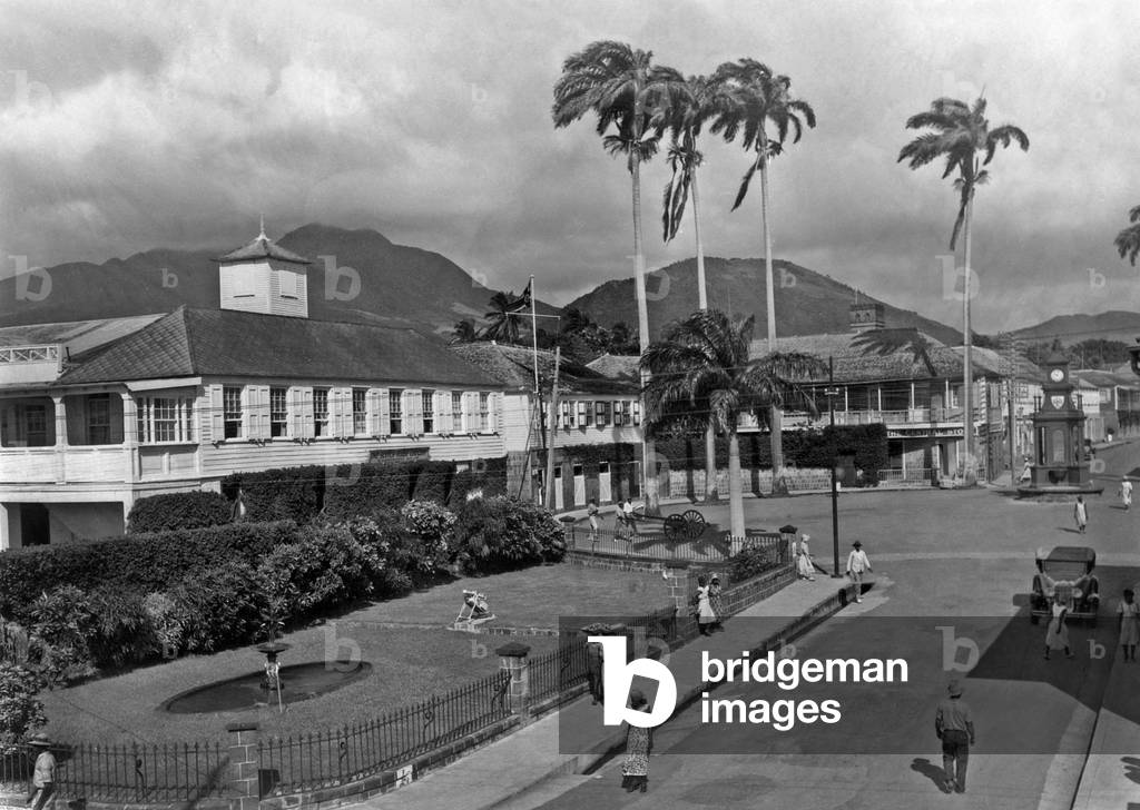Saint Kitts and Nevis (West Indies) 50's : capital Basseterre
