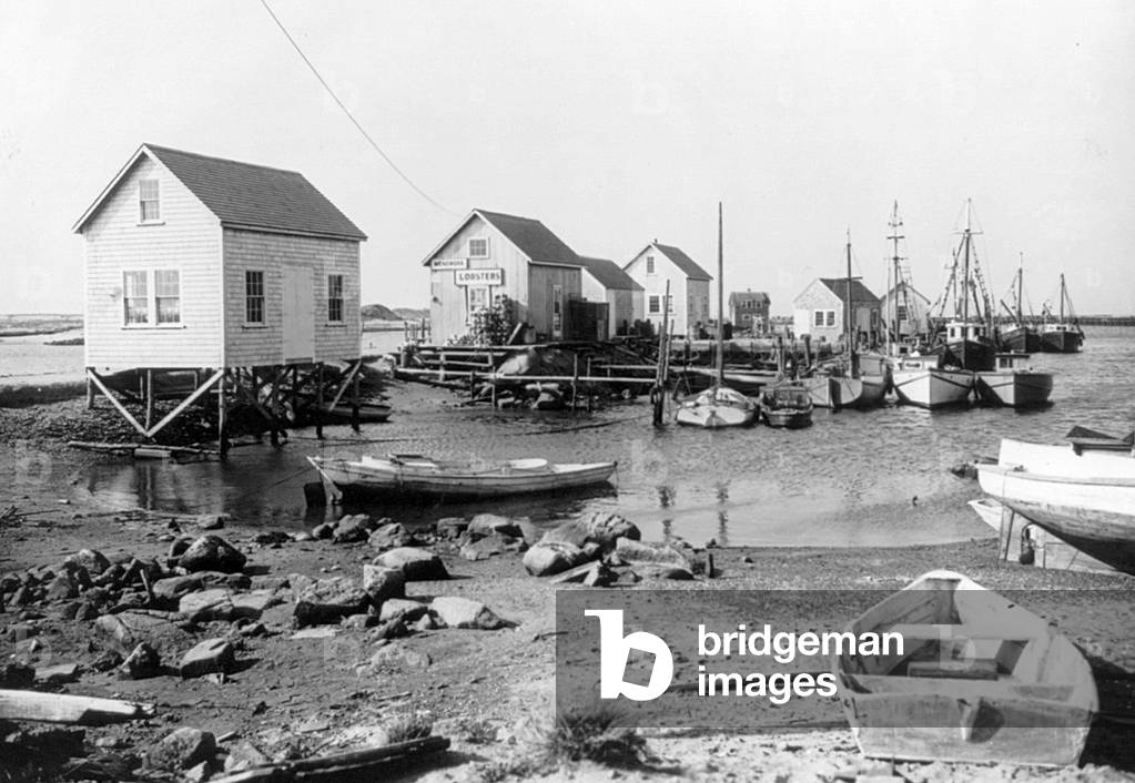 Vue de Menemsha; petit village de l'ile Martha's Vineyard, Massachusetts. 1940