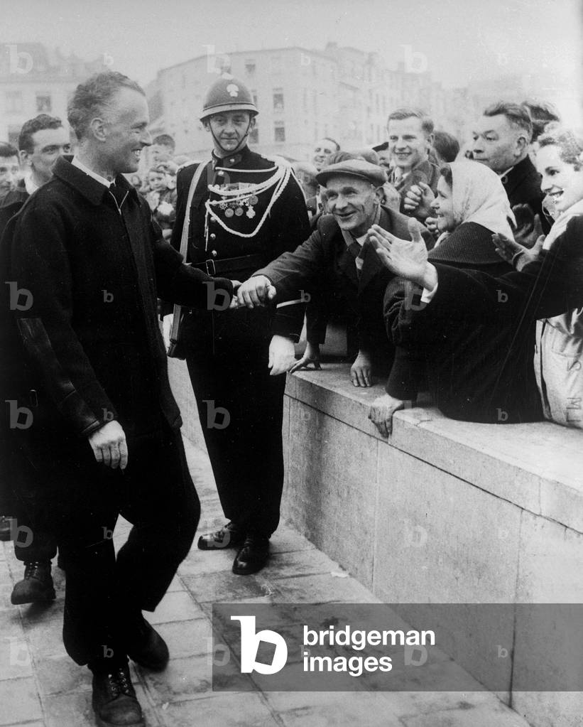 Gaston de Gerlache de Gomery (1919-2006) Belgian explorer, here in Ostende April 1959
