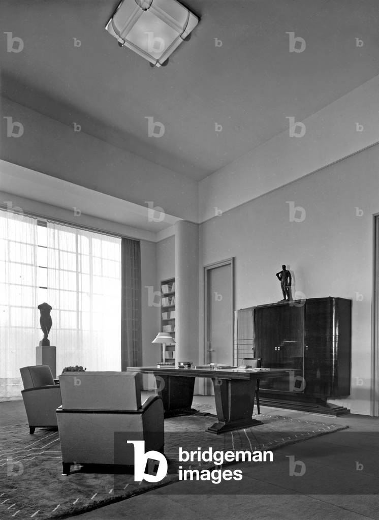 World Fair, Paris, 1937 : pavilion of decorator artists : office, Art Deco style
