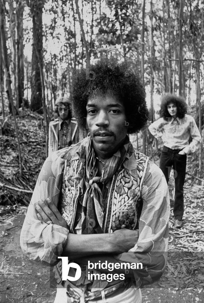 Jimi Hendrix (1942-1970) with Noel Redding and Mitch Mitchell in the 60's
