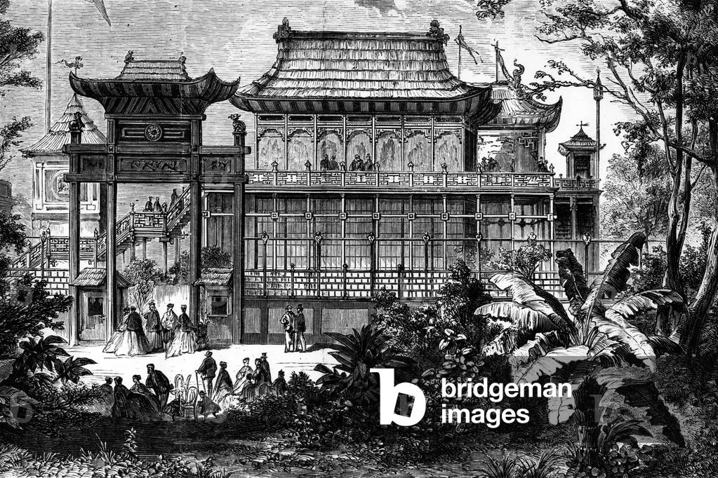 Chinese Pavilion, Paris World Fair, 1867 (engraving)