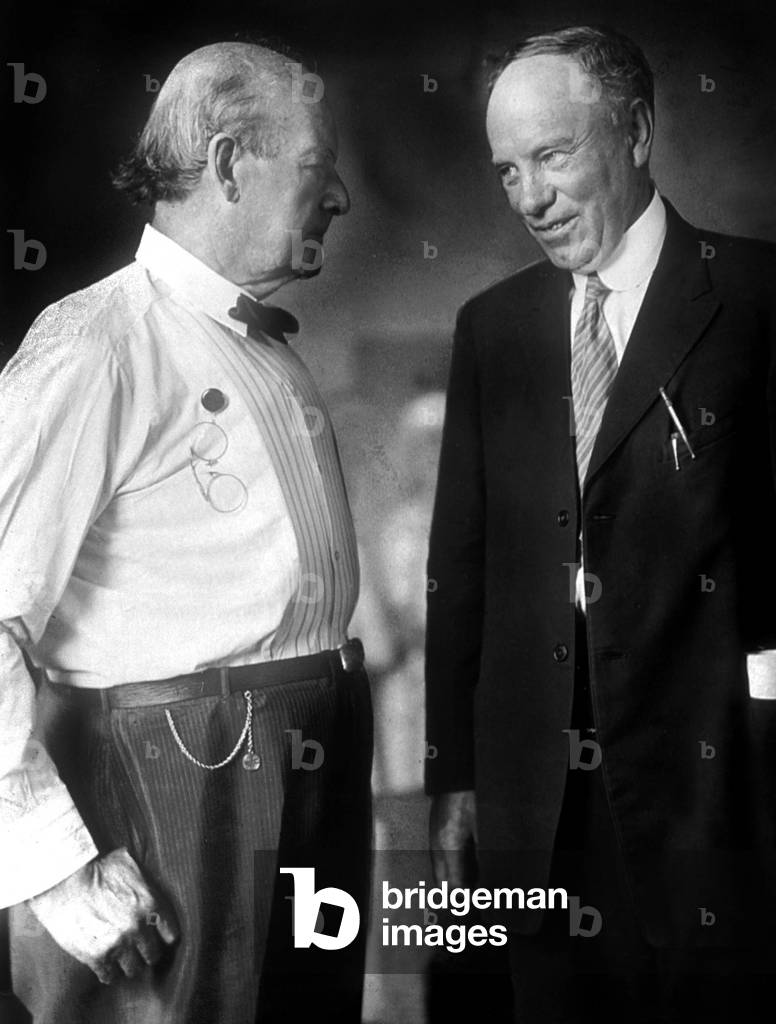 1860 - 1825 American populist democrate American democrat and populist here with his friend judge John T. Raulston in 1925